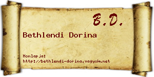 Bethlendi Dorina névjegykártya